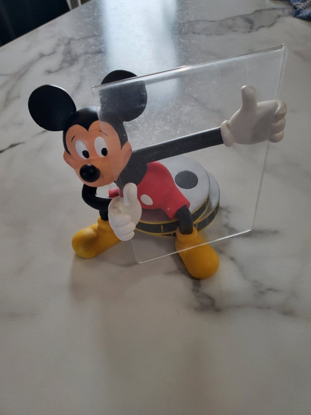 Disney Mickey Mouse Sitting on Film Reel Resin Picture Frame VINTAGE
